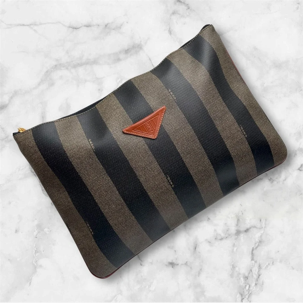 Fendi Pequin Portfolio Clutch with dustbag - Picture 5 of 14